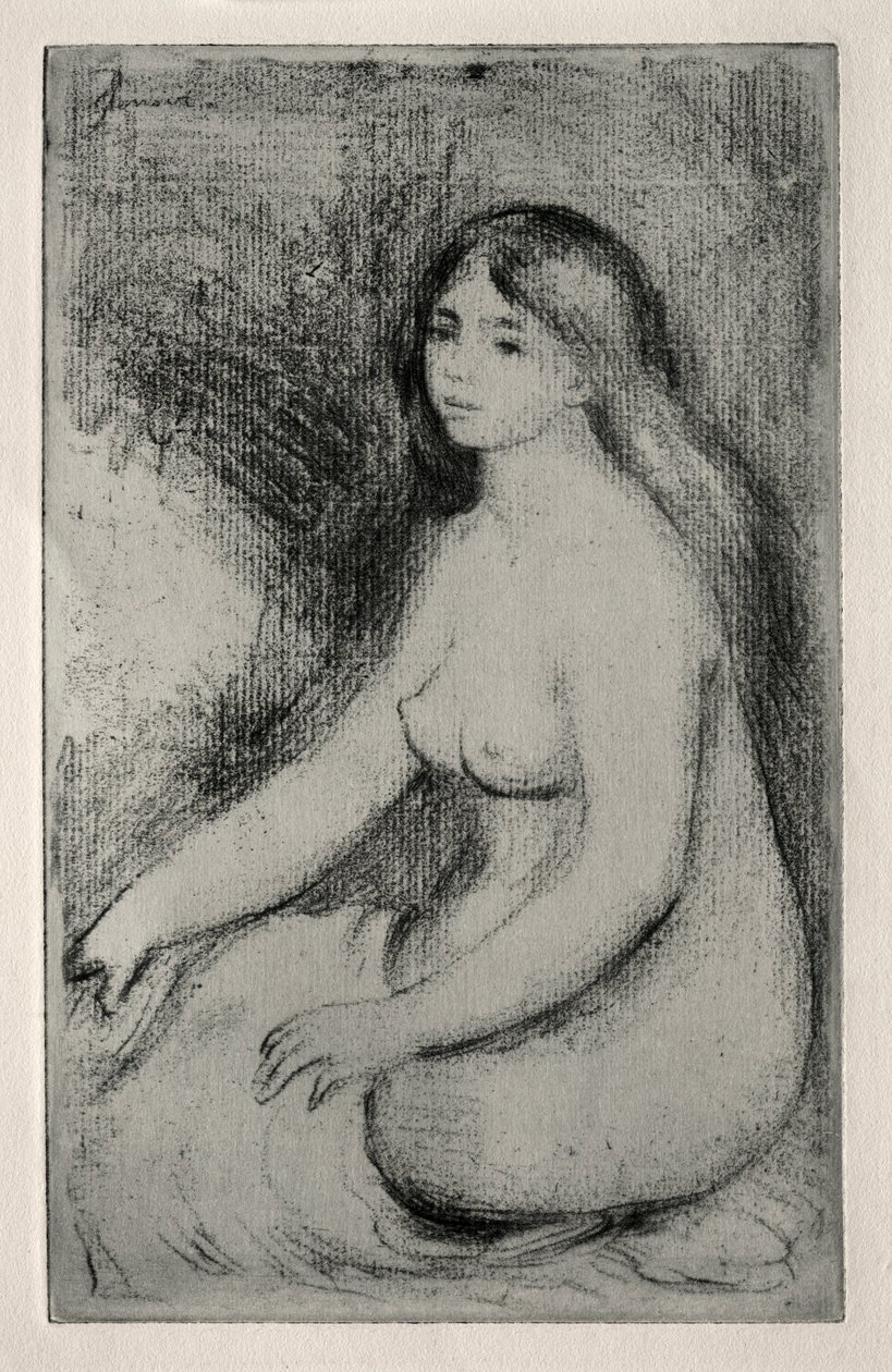 Sittende Bader, ca. 1905. av Pierre Auguste Renoir