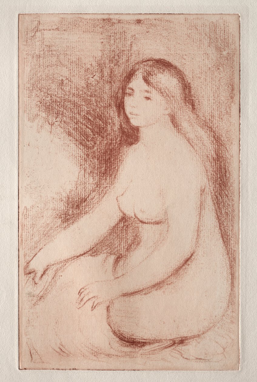 Sittende Bader, ca. 1905. av Pierre Auguste Renoir