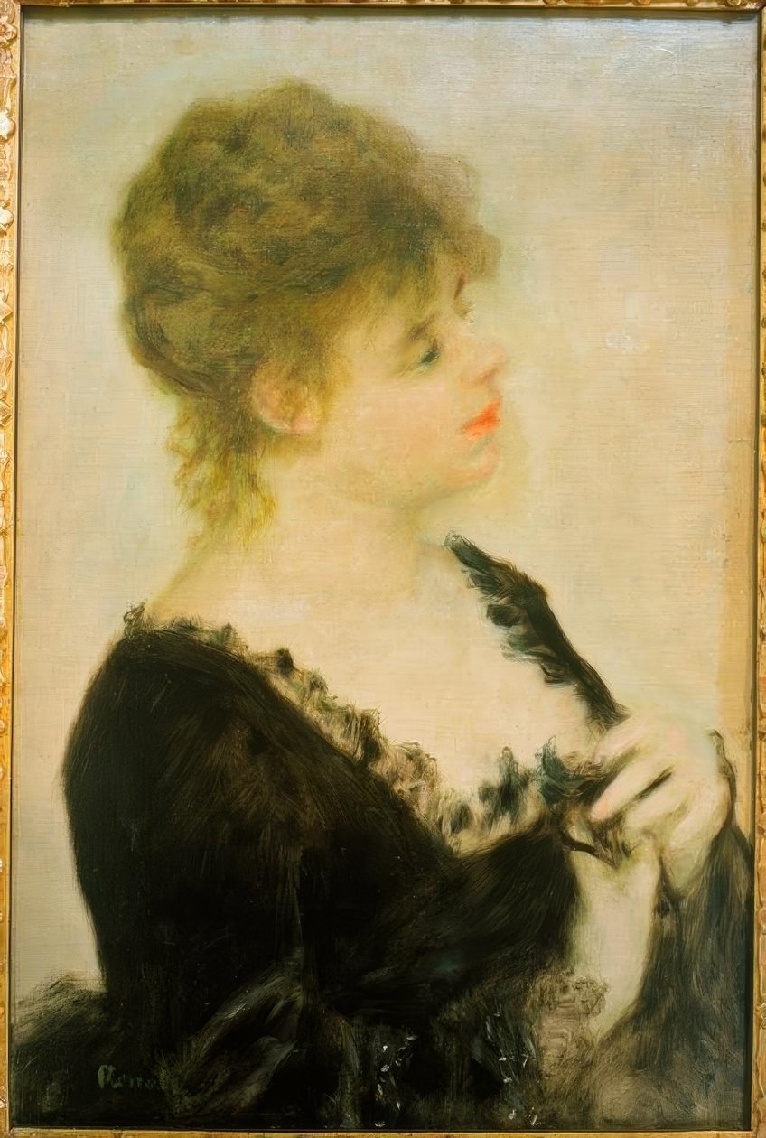Portrett av en ung kvinne av Pierre Auguste Renoir