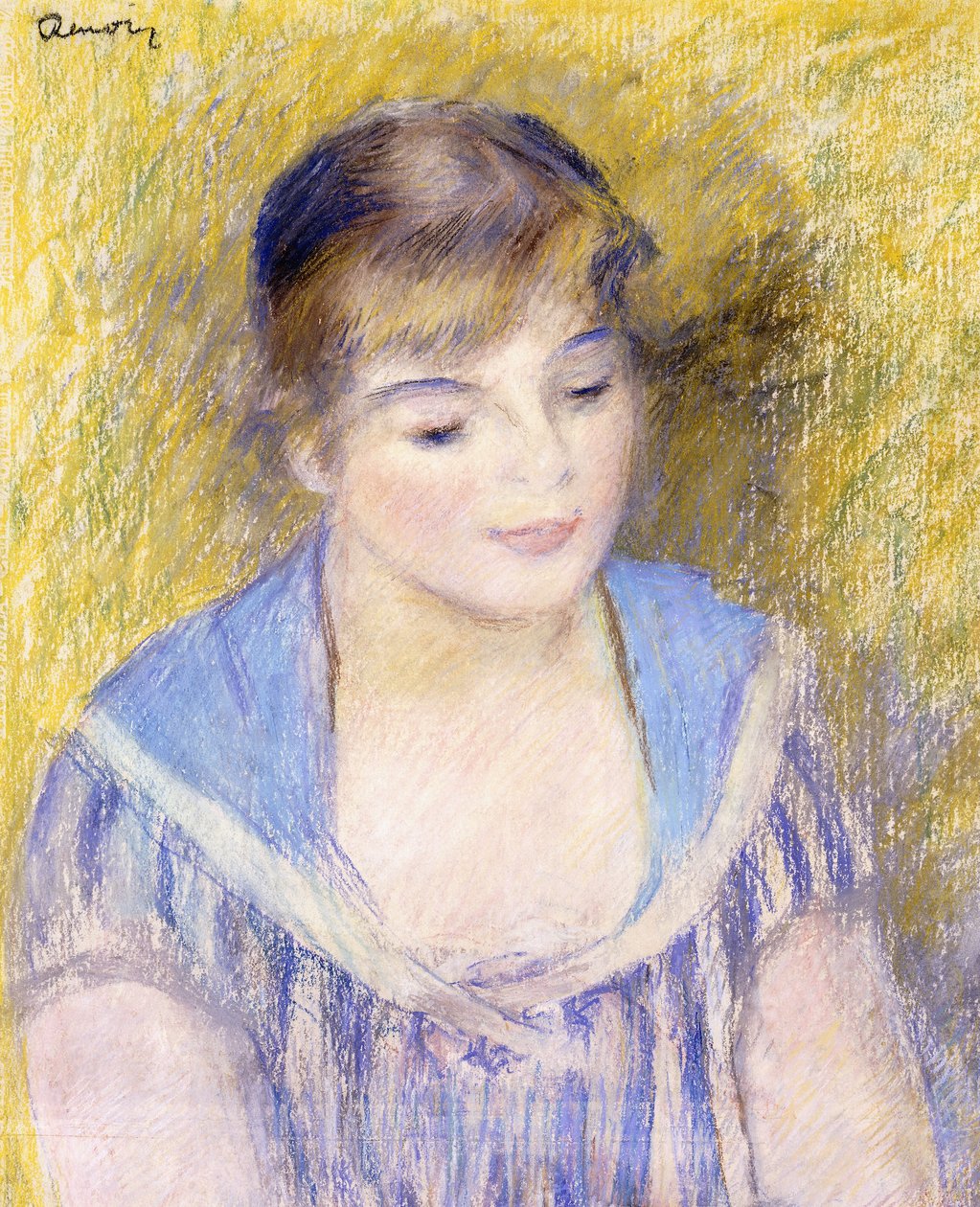 Byste av en kvinne, av Pierre Auguste Renoir