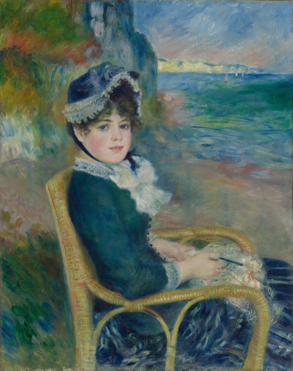 Ved kysten, 1883. av Pierre Auguste Renoir