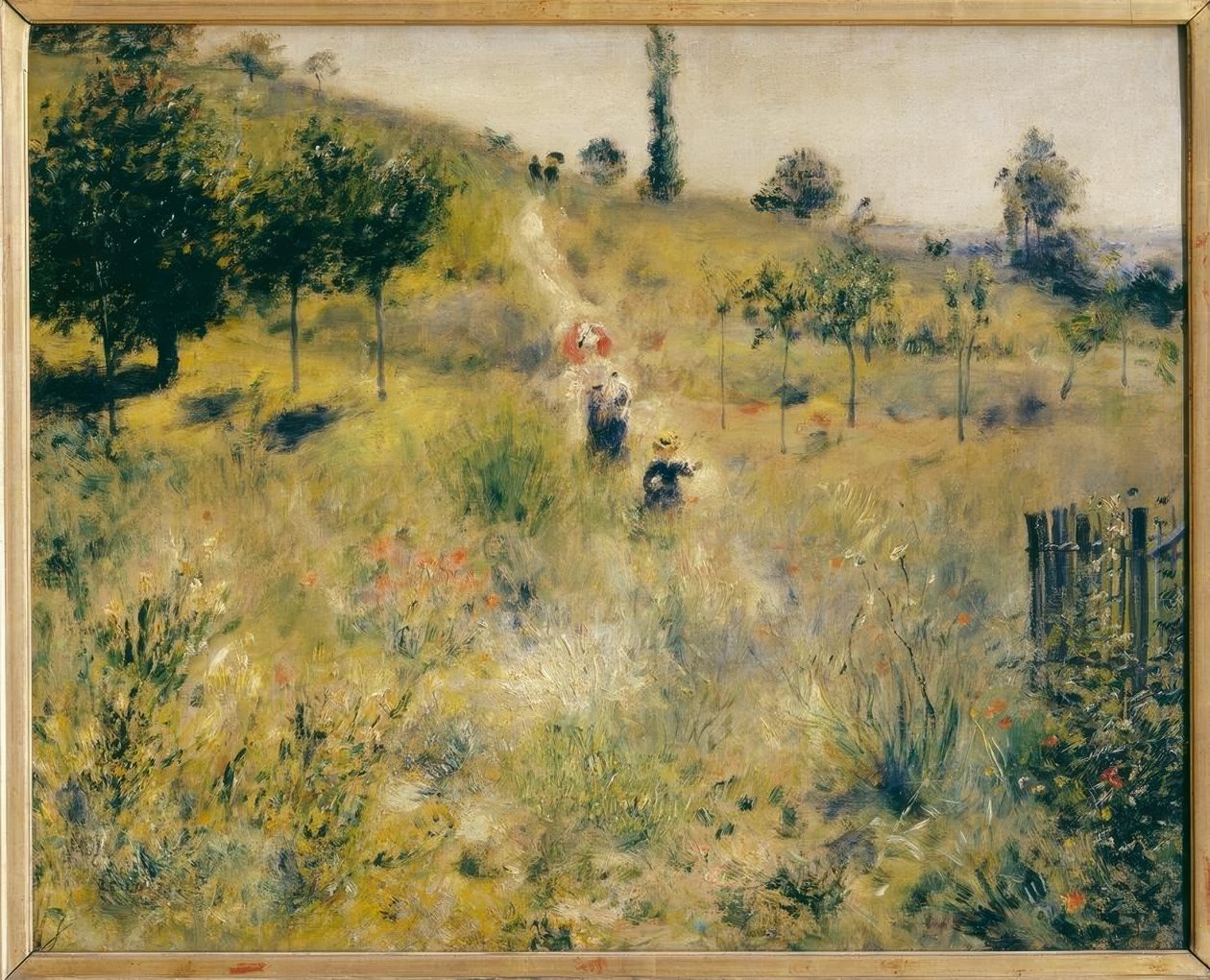 Stien går opp i det høye gresset av Pierre Auguste Renoir