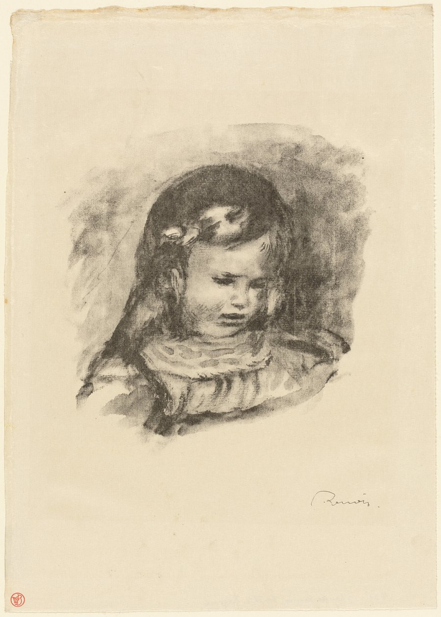 Claude Renoir, senket hode av Pierre Auguste Renoir
