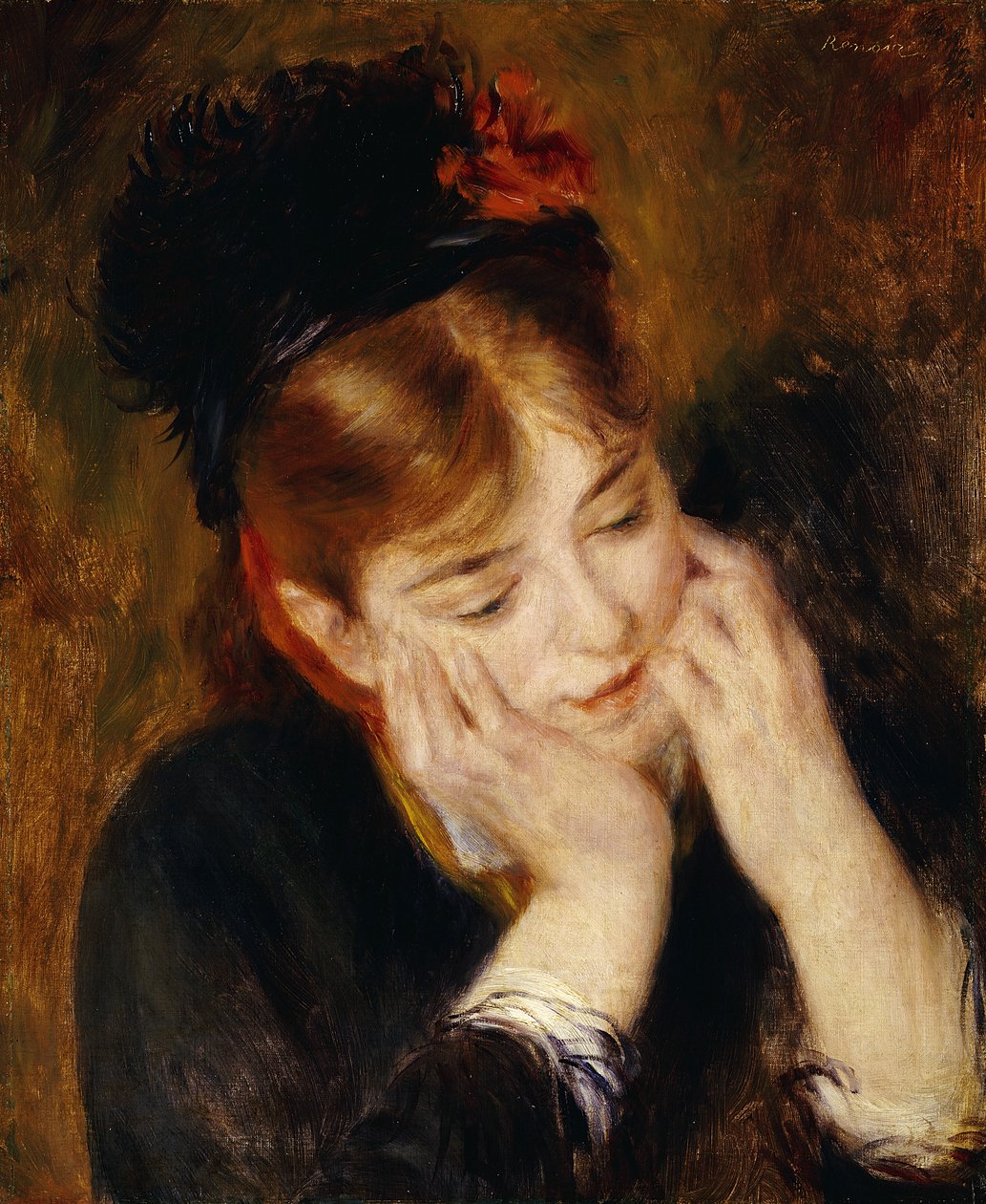 Kontemplasjon, 1877 av Pierre Auguste Renoir