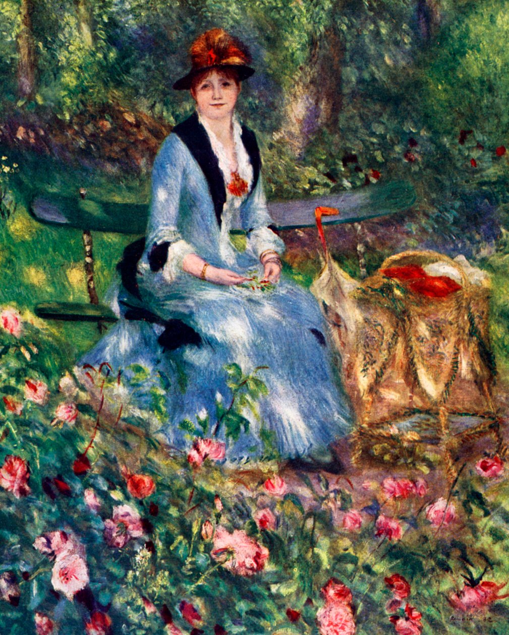 I The Roses, 1882, 1929 av Pierre Auguste Renoir