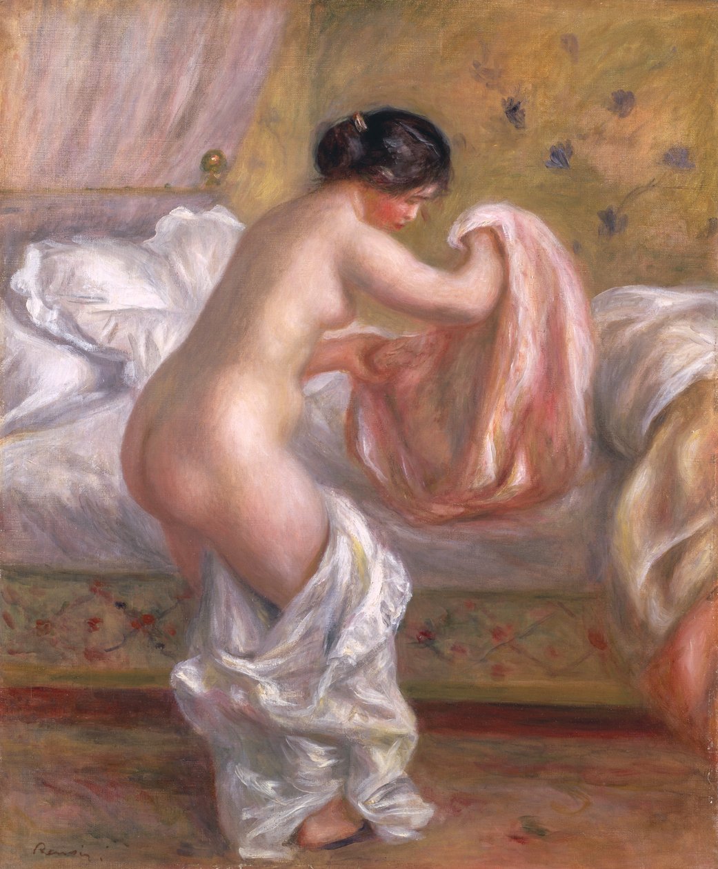 Gabrielle Arising, ca. 1909 (olje på lerret) av Pierre Auguste Renoir