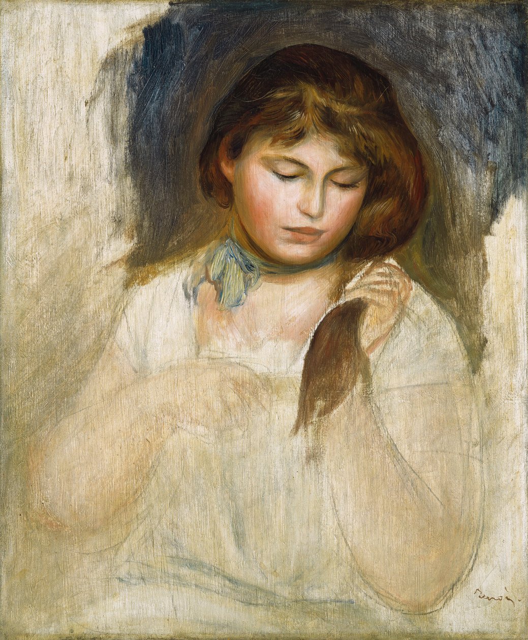 Leder for Gabrielle, 1895 av Pierre Auguste Renoir