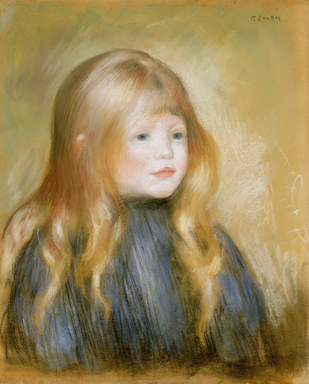 Overhode for et barn av Pierre Auguste Renoir