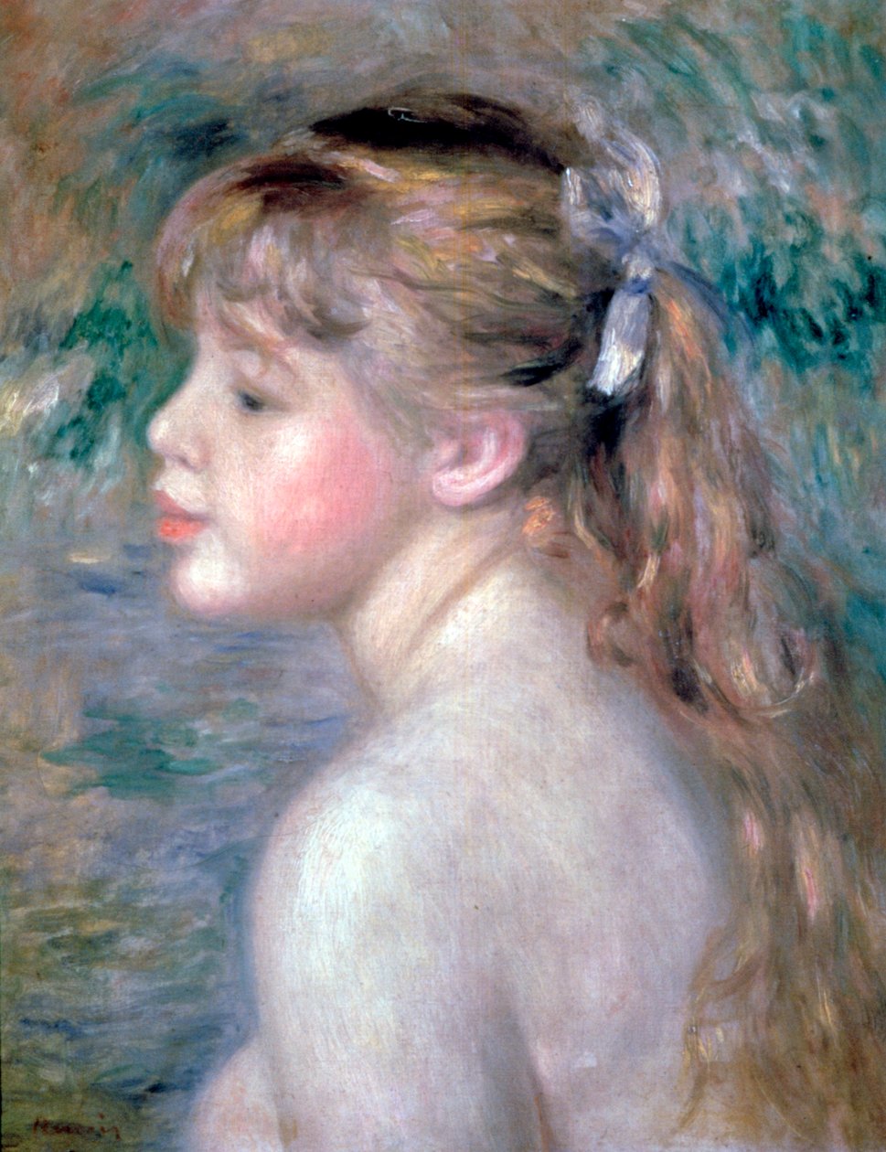 Overhode for et barn, 1892. av Pierre Auguste Renoir