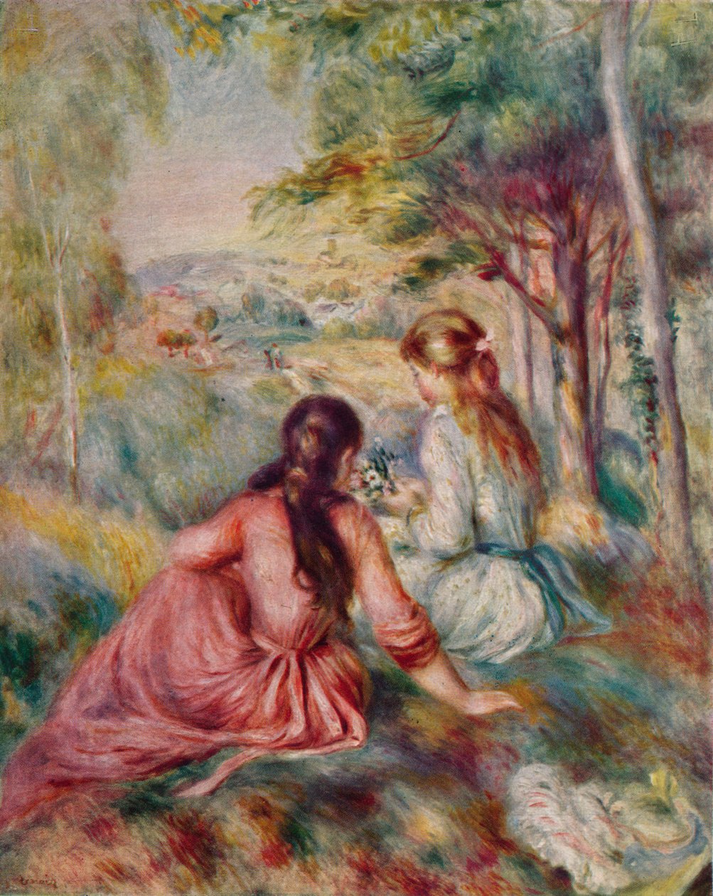 In the Meadow, c1888 av Pierre Auguste Renoir