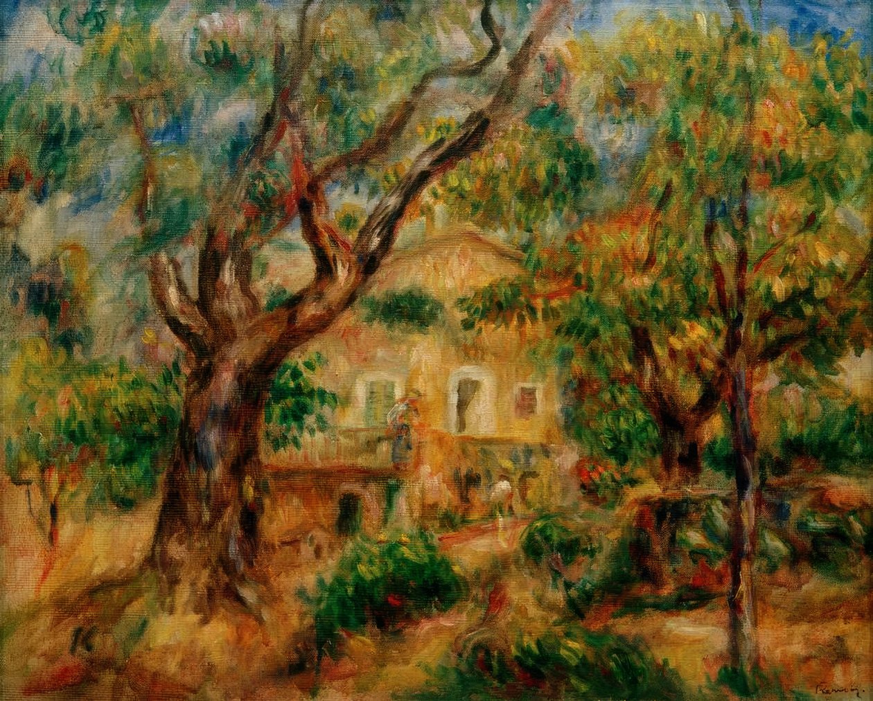 La Ferme aux Collettes av Pierre Auguste Renoir