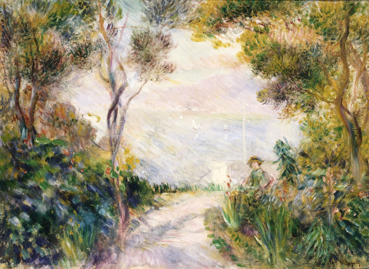 Landskap, End of the Path av Pierre Auguste Renoir