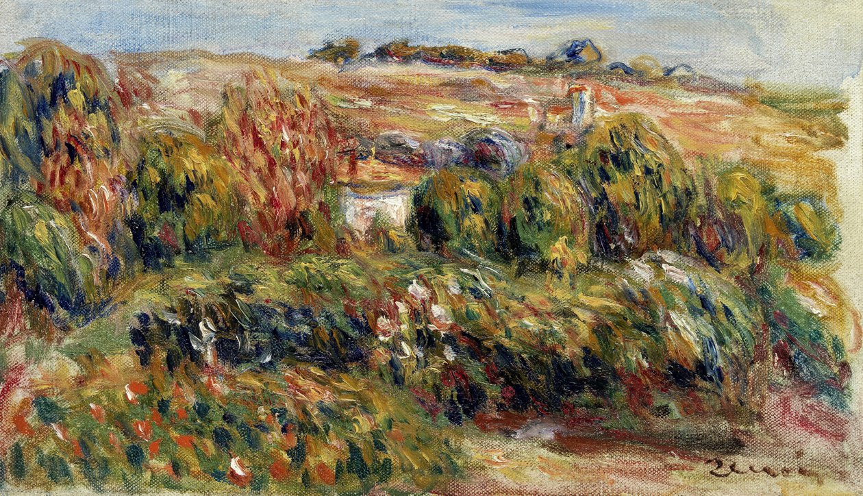 Landskap i Provence, ca. 1900 av Pierre Auguste Renoir