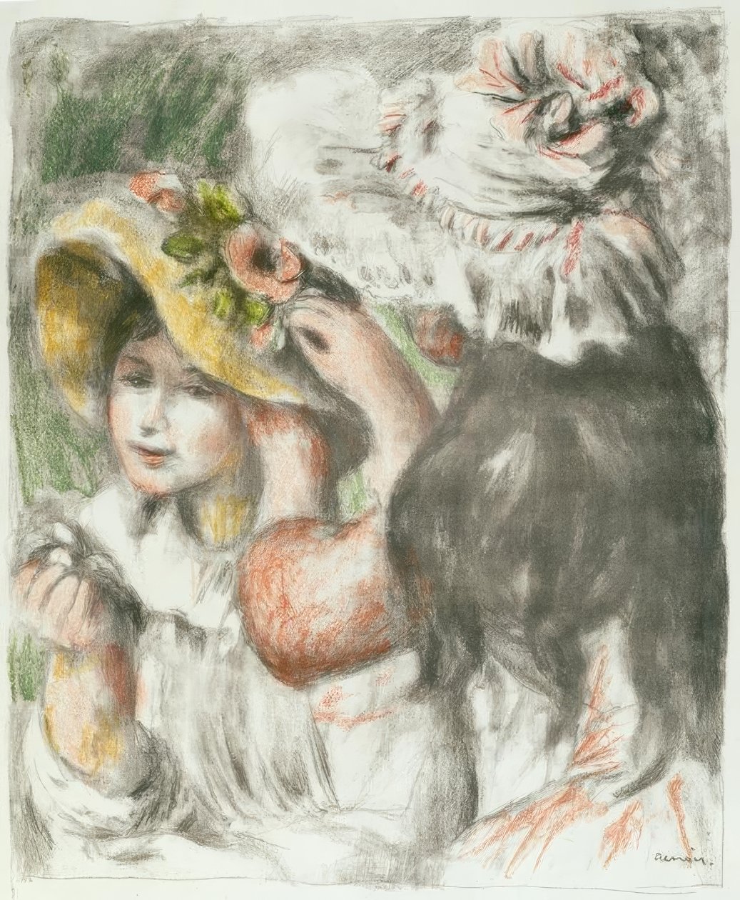 Den festede hatten av Pierre Auguste Renoir