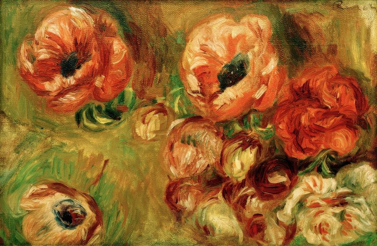 Anemonene av Pierre Auguste Renoir