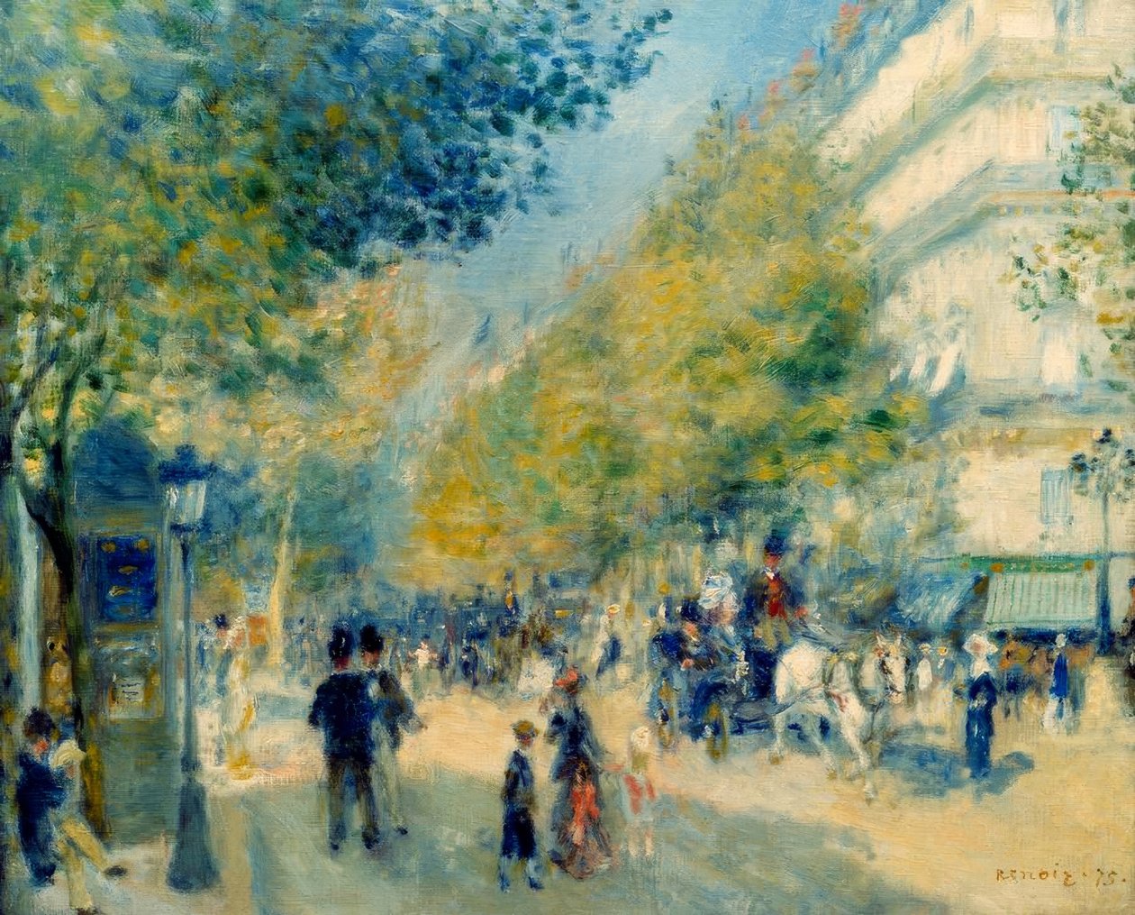 De store bulevardene av Pierre Auguste Renoir