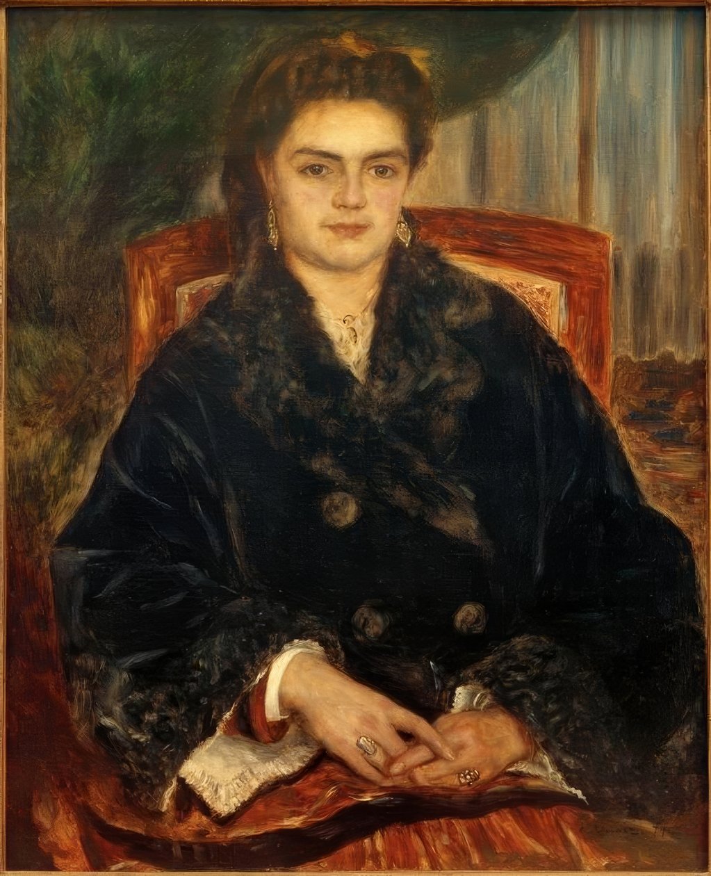 Fru Edouard Bernier av Pierre Auguste Renoir