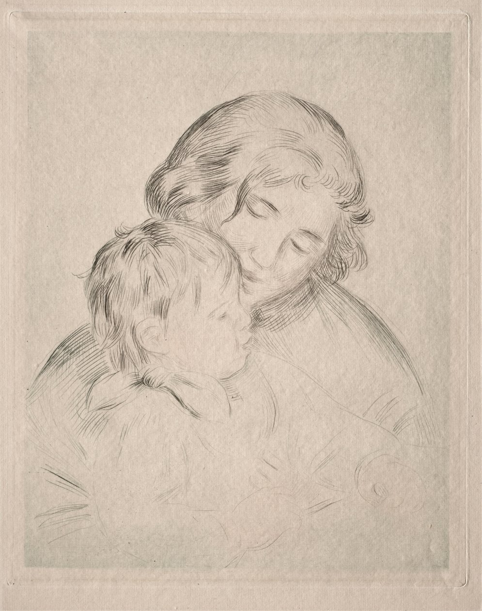 Mor og barn av Pierre Auguste Renoir
