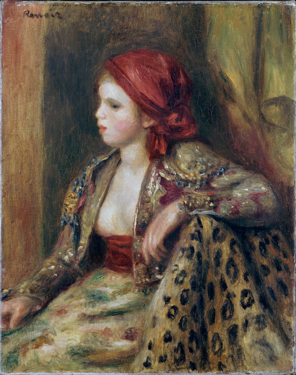 Odalisque, ca. 1895 av Pierre Auguste Renoir