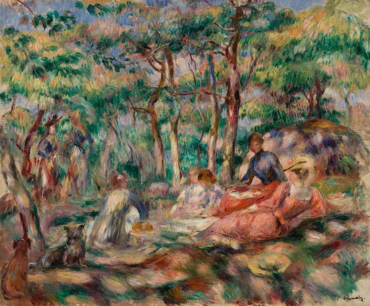 Piknik (lunsj på gresset) av Pierre Auguste Renoir