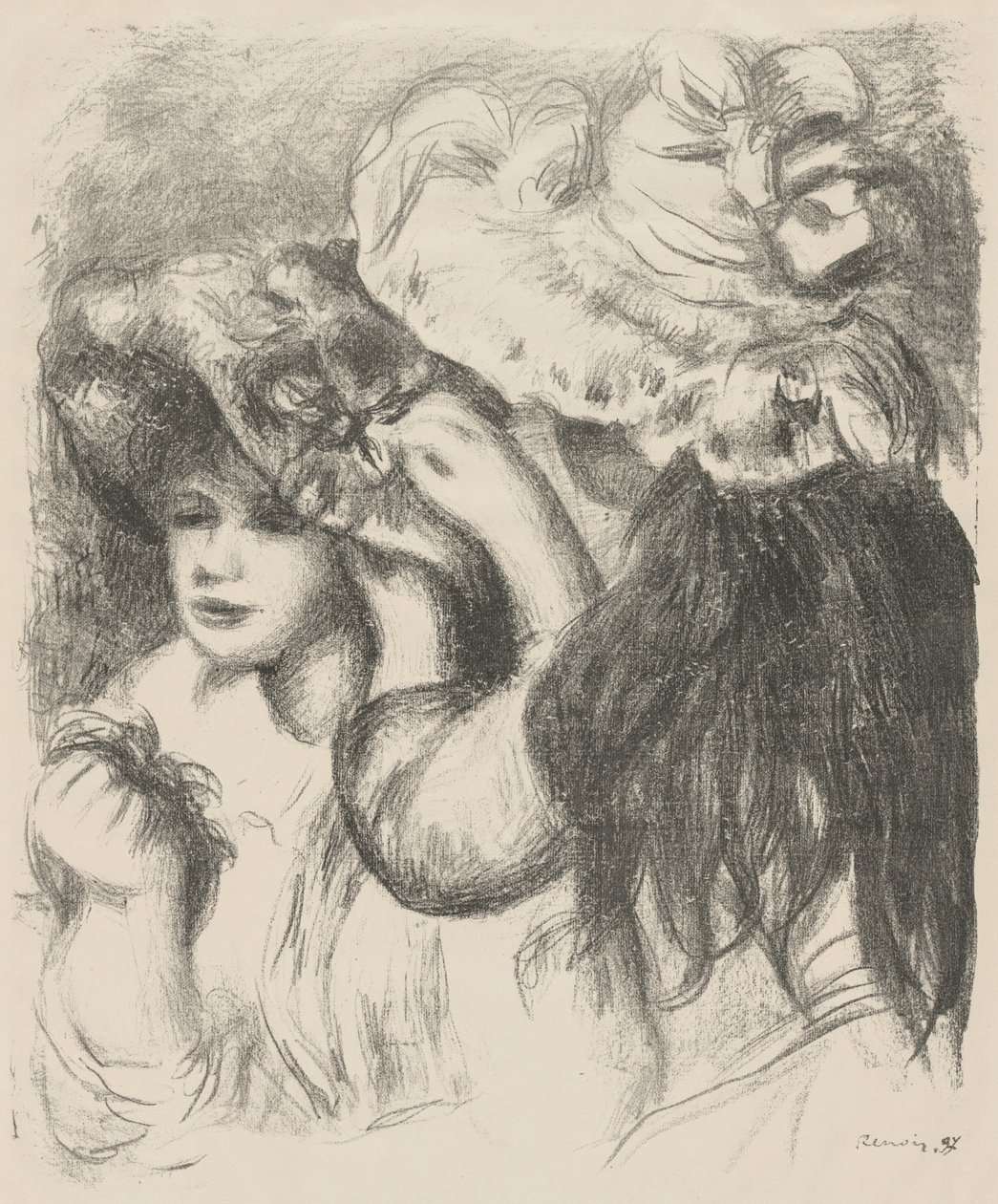 Feste hatten av Pierre Auguste Renoir