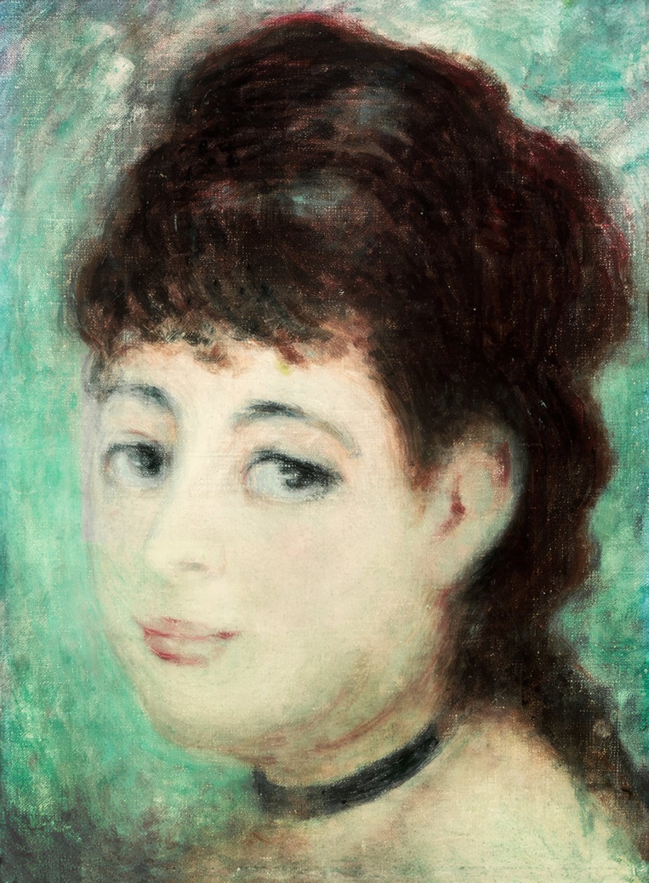 Portrett av en ung kvinne av Pierre Auguste Renoir