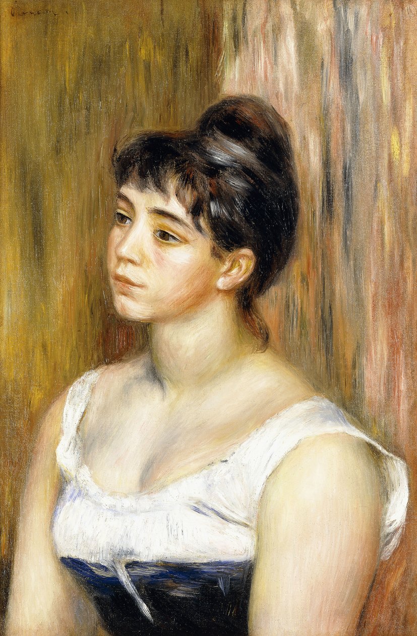 Portrett av Suzanne Valadon, ca. 1885 av Pierre Auguste Renoir