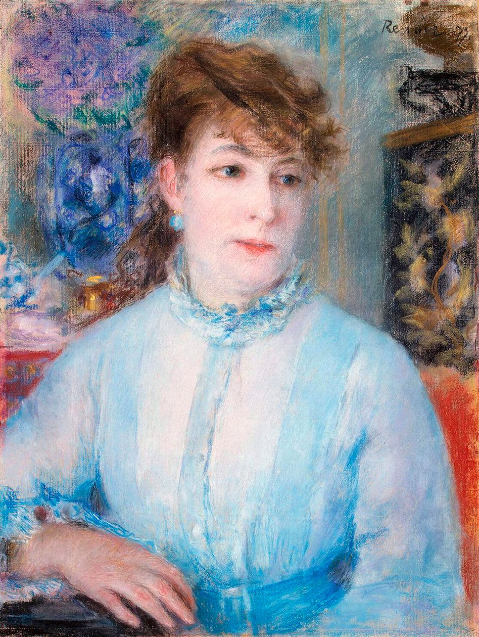 Portrett av en kvinne, 1877. av Pierre Auguste Renoir