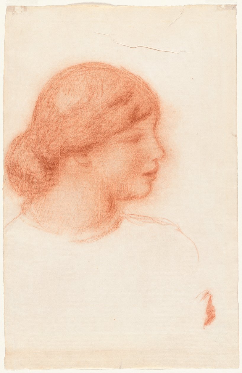 Profil av en ung kvinne av Pierre Auguste Renoir