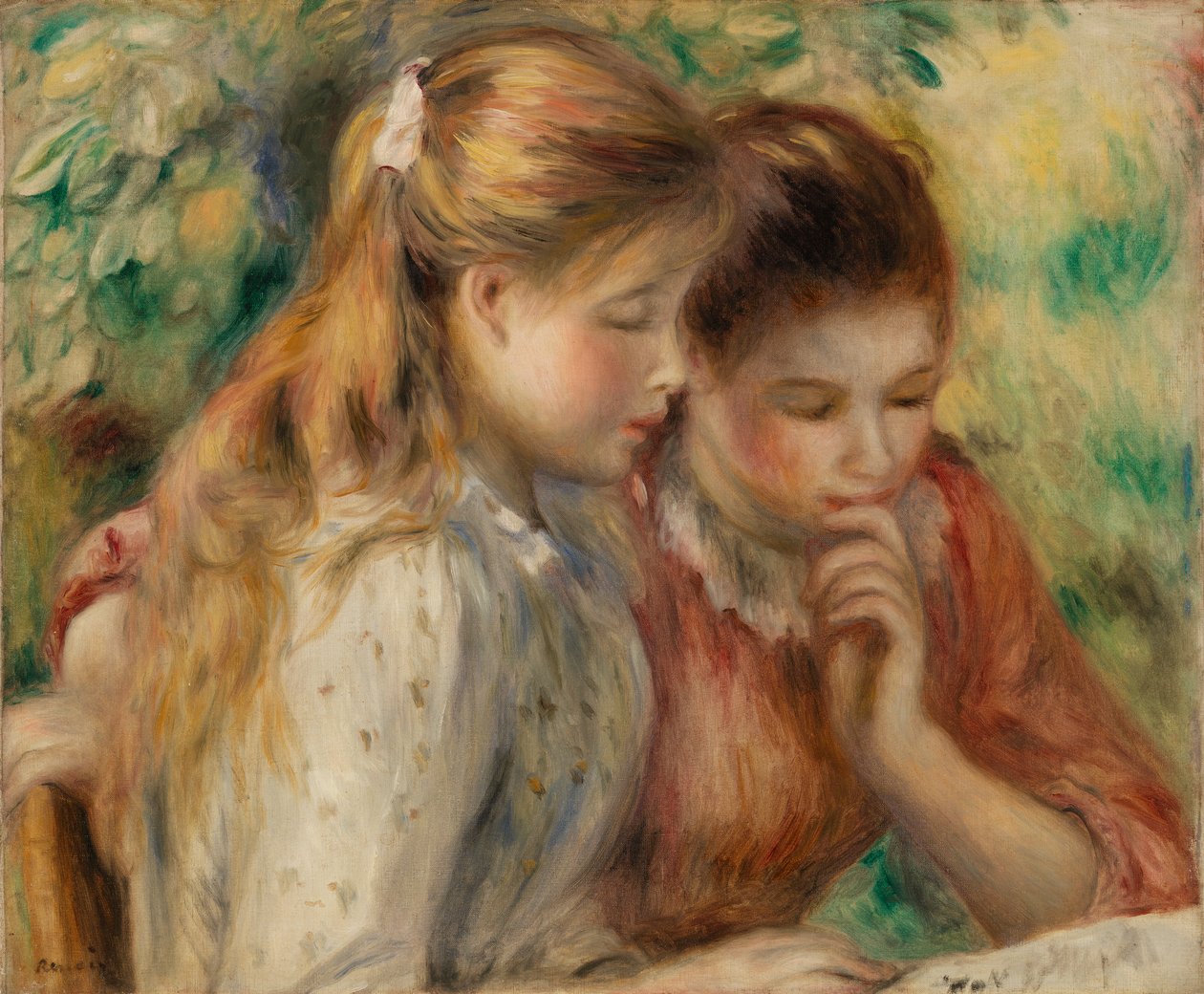 Lesing (La Lecture) av Pierre Auguste Renoir