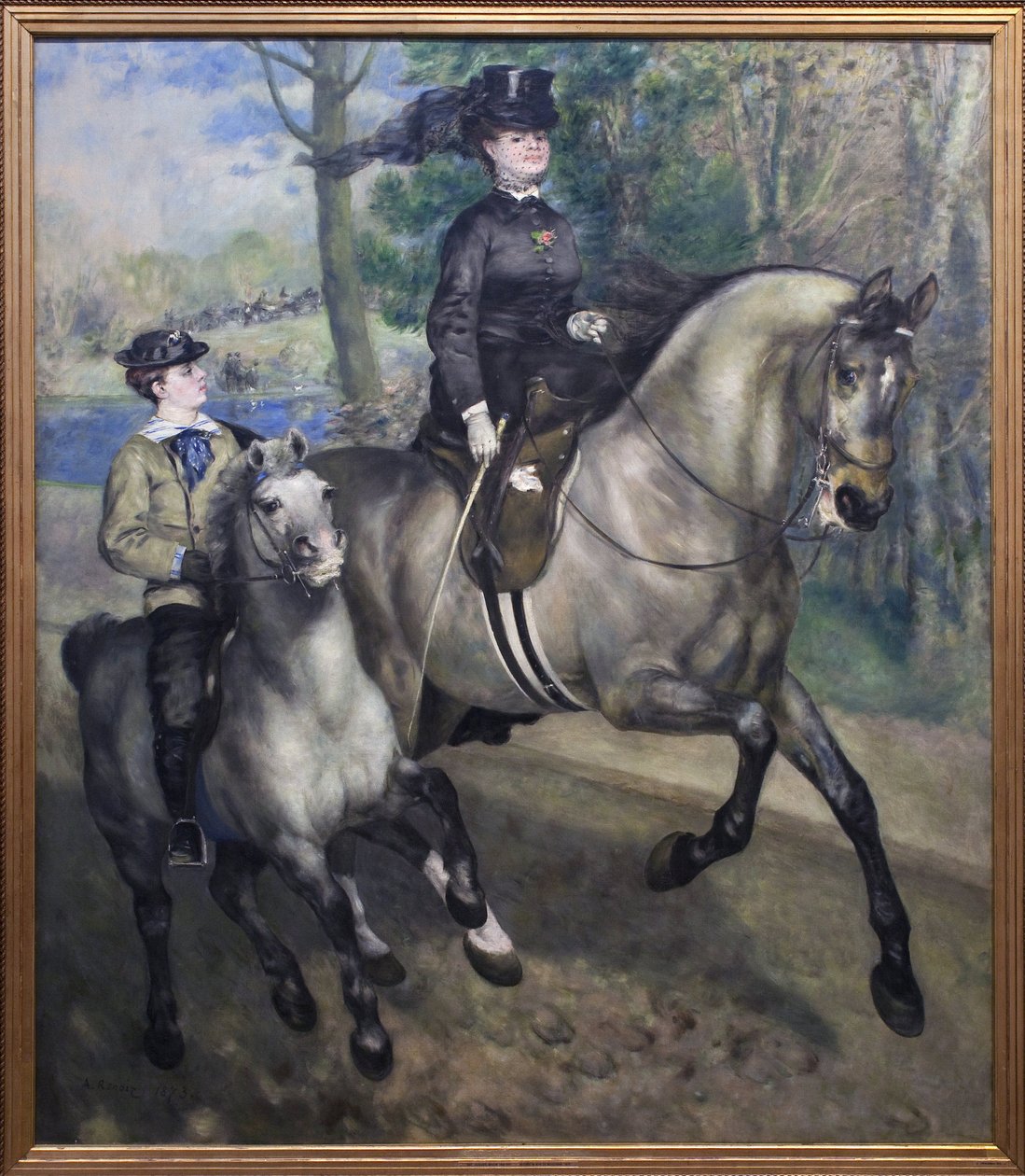 Ridning i skogen i Boulogne av Pierre Auguste Renoir