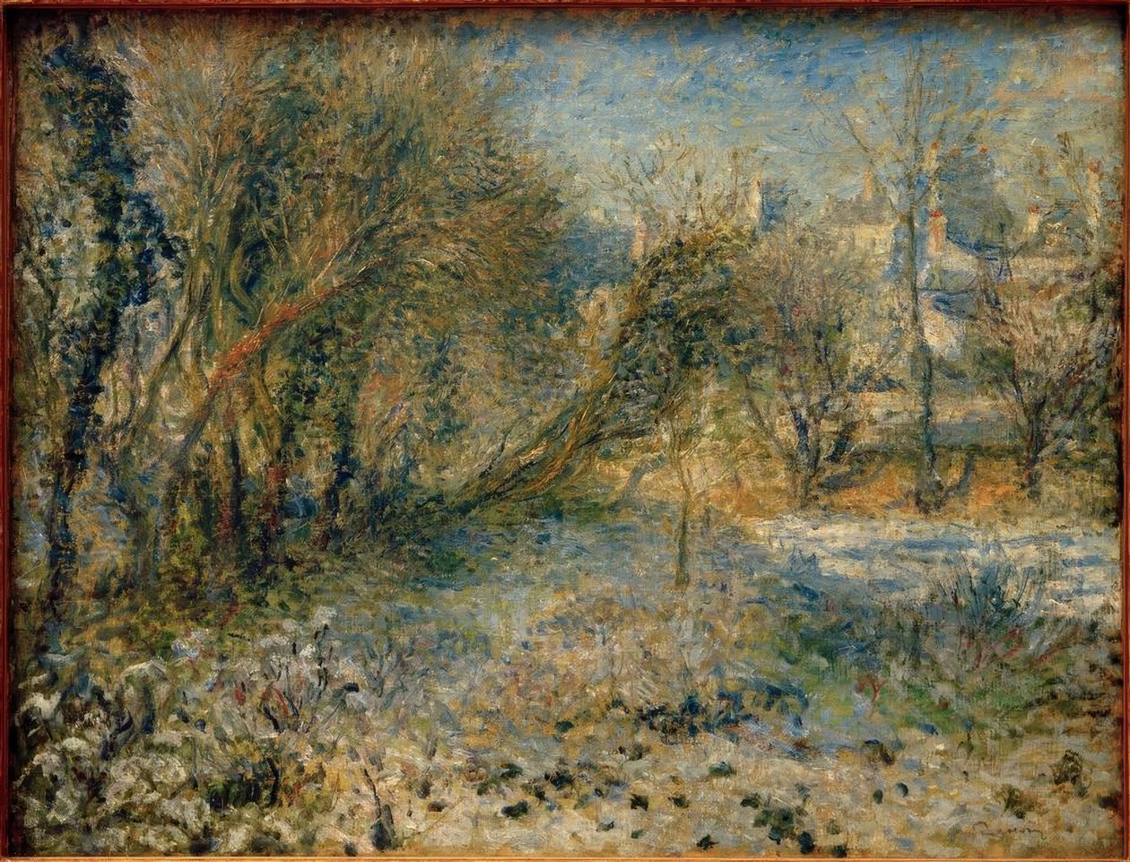 Snølandskap av Pierre Auguste Renoir