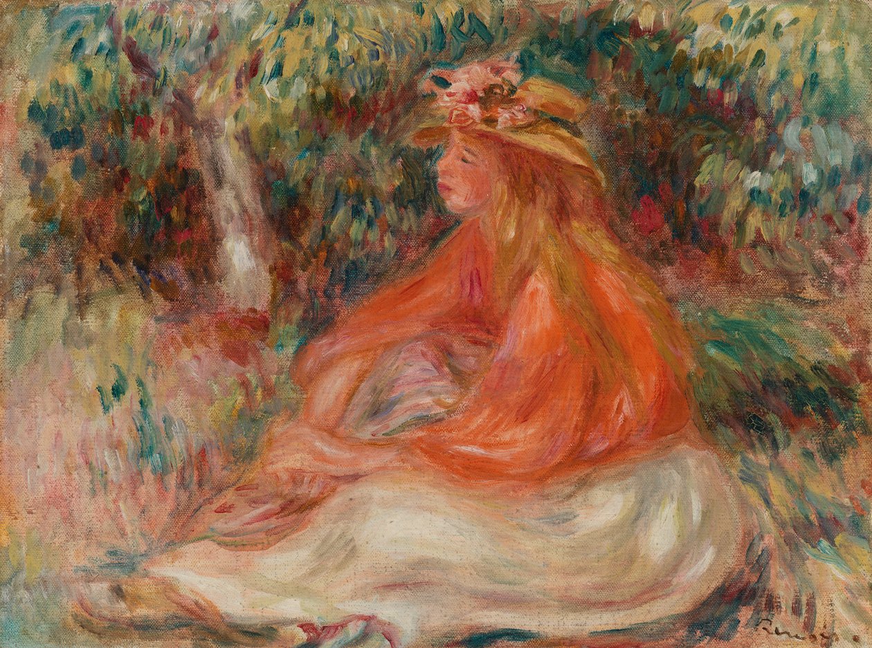 Sittende kvinne (Femme assise) av Pierre Auguste Renoir