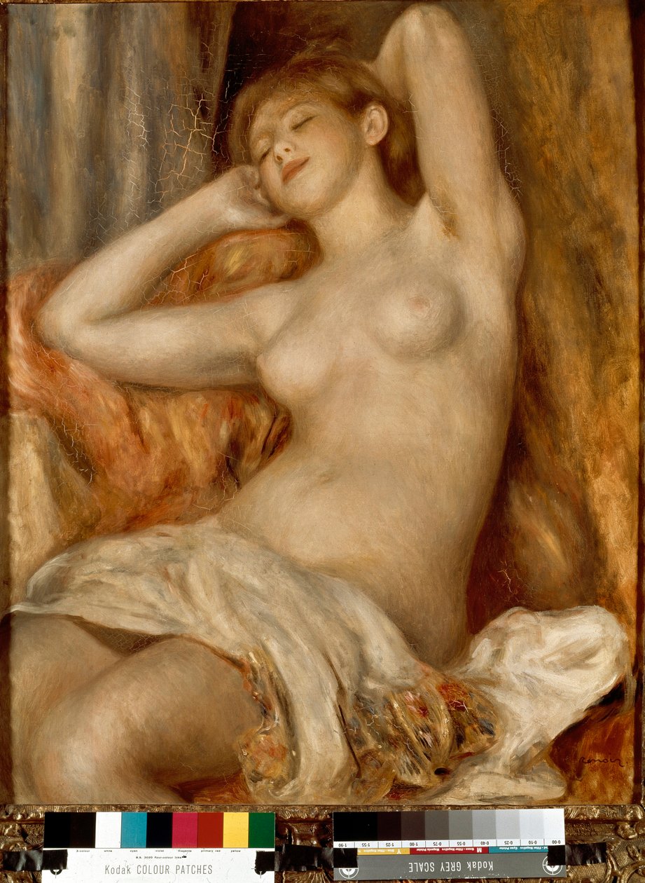 Sovende badegjester (sovende jente) av Pierre Auguste Renoir