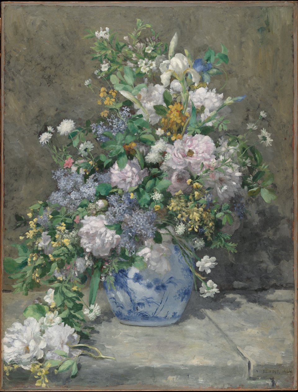 Vårbukett, 1866 av Pierre Auguste Renoir