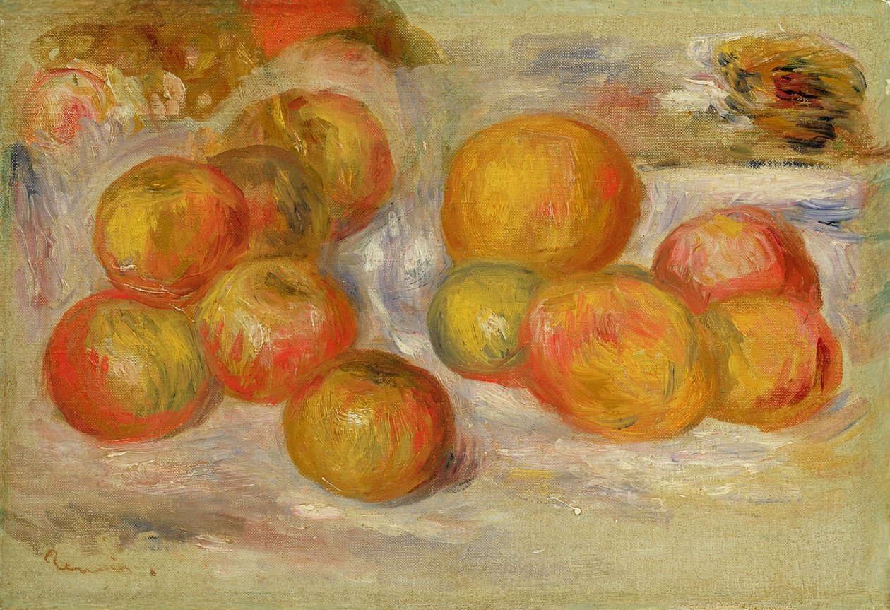 Stilleben med epler, ca. 1898 av Pierre Auguste Renoir