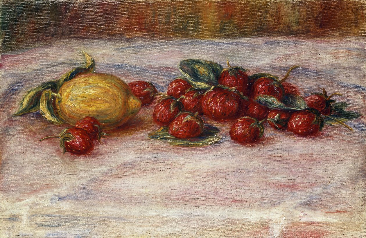 Jordbær og sitroner av Pierre Auguste Renoir