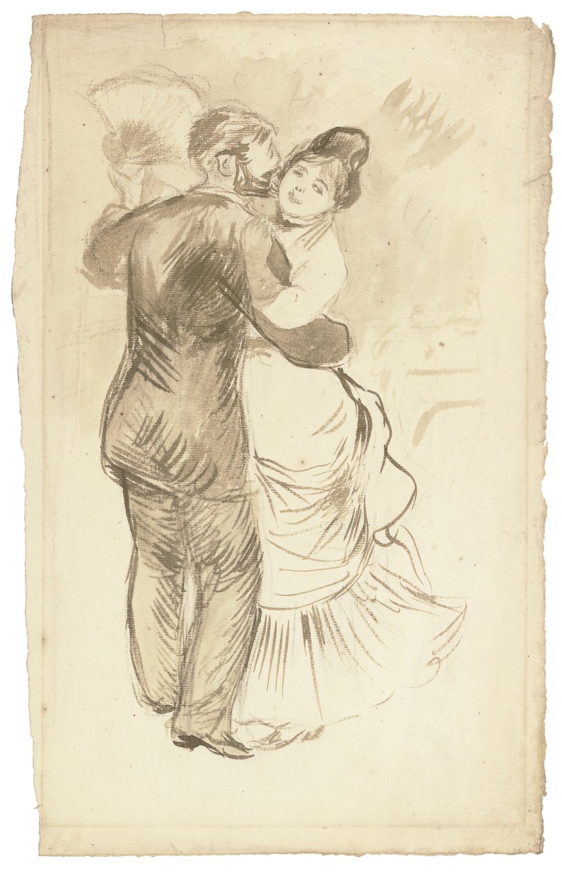 Studie for 'Countryside Dance' av Pierre Auguste Renoir