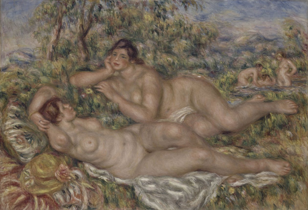 The Bathers, ca. 1918-19 (olje på lerret) av Pierre Auguste Renoir