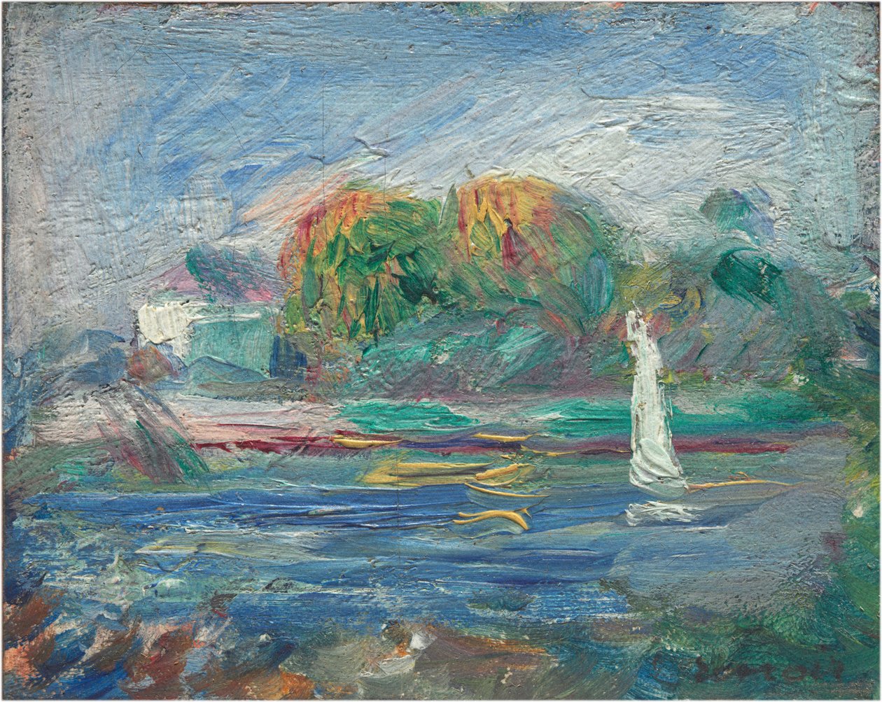 The Blue River, ca. 18901900. av Pierre Auguste Renoir