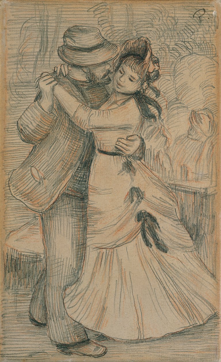 Landsdansen, 1883 av Pierre Auguste Renoir