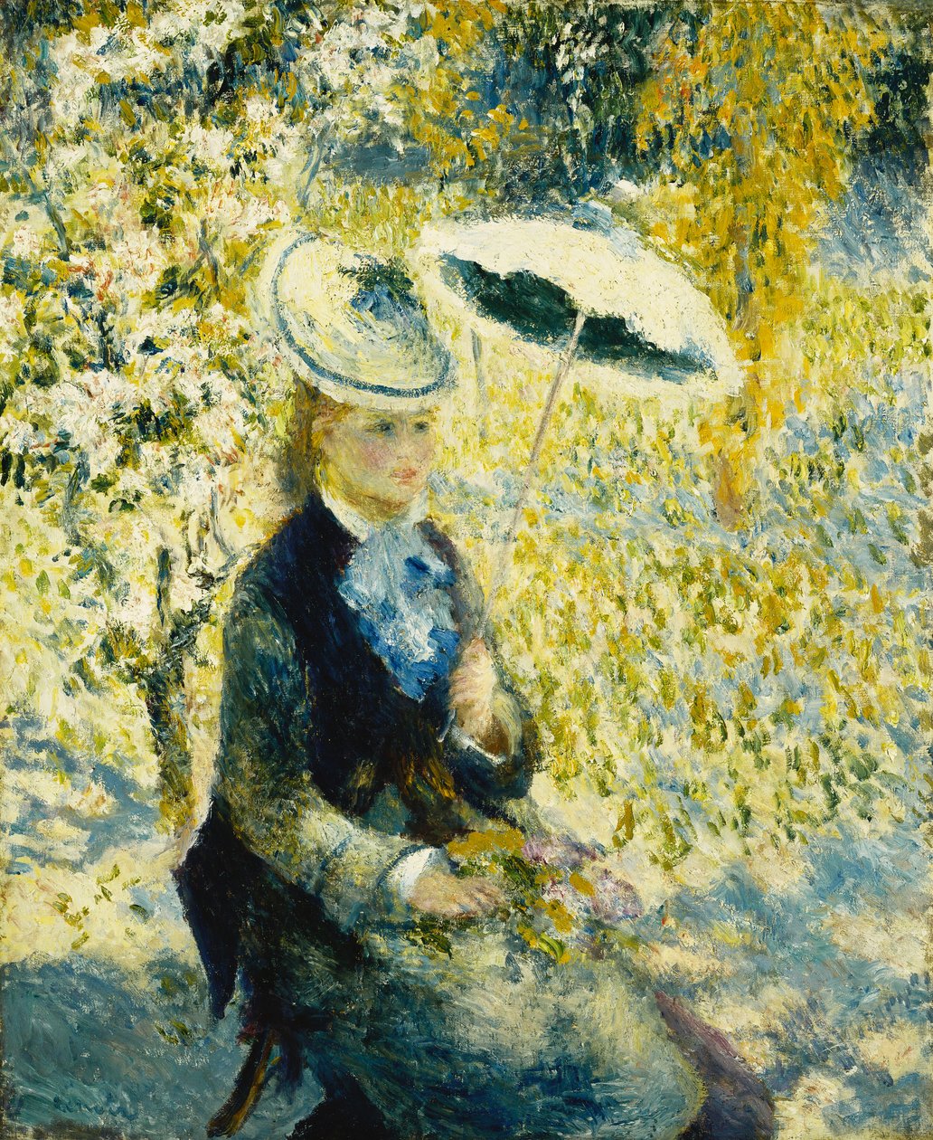Paraplyen; "Paraplyene, 1878 av Pierre Auguste Renoir