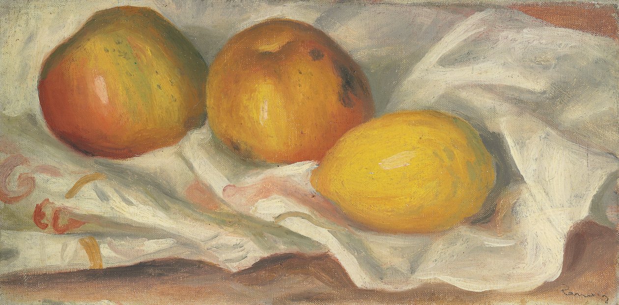 To epler og en sitron av Pierre Auguste Renoir