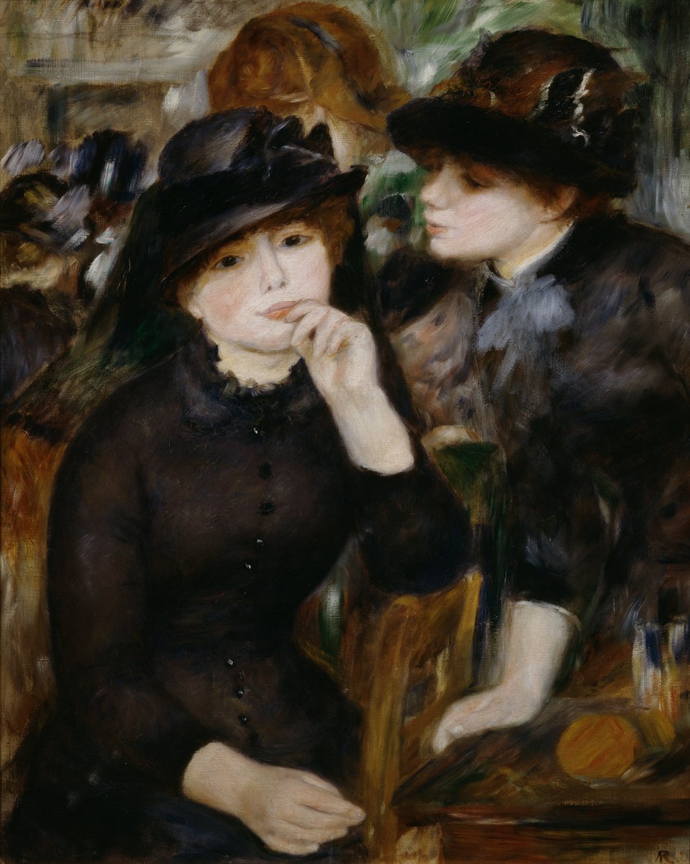 To jenter i svart, 1880-1882. av Pierre Auguste Renoir