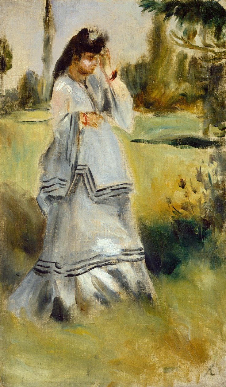 Kvinne i en park, 1866. av Pierre Auguste Renoir