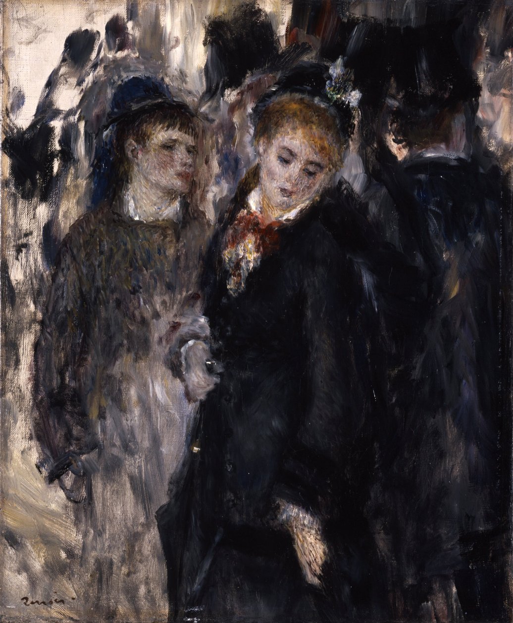 Unge jenter, 1877 av Pierre Auguste Renoir