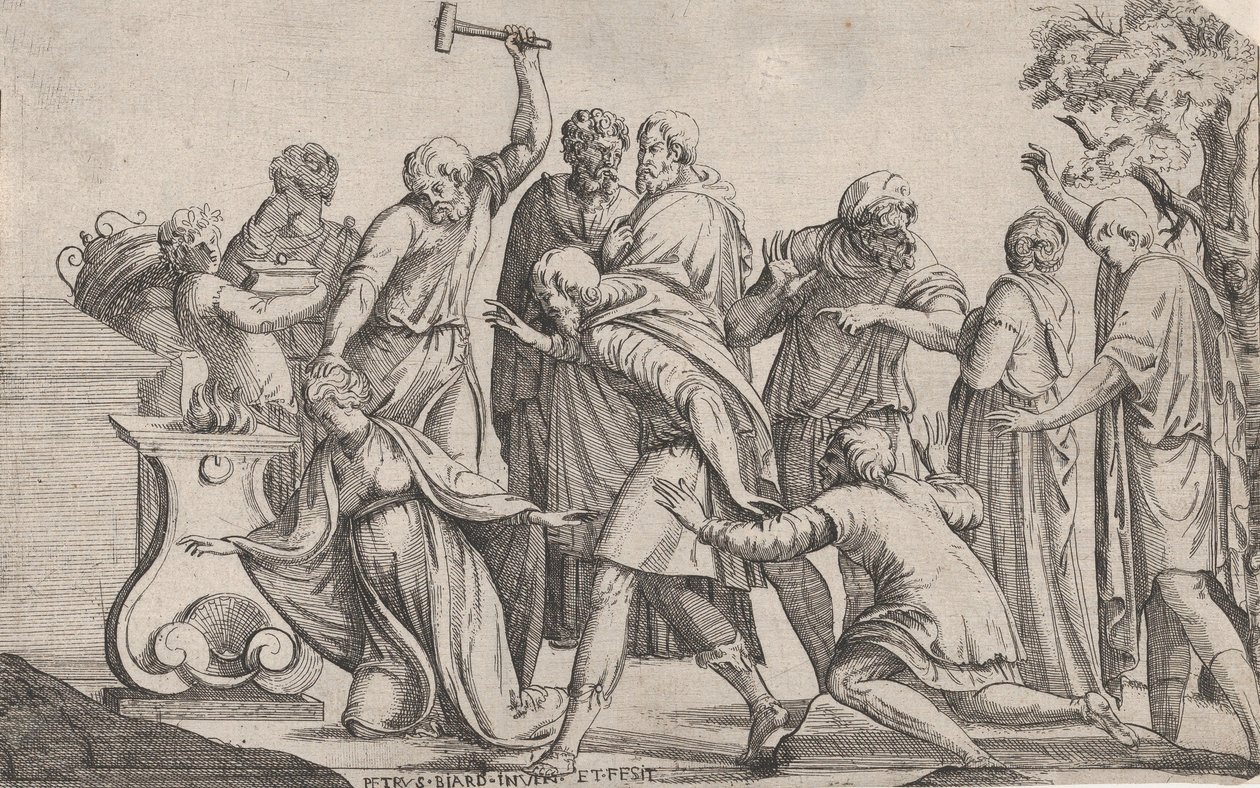 Offer av Iphigenia, 1607-61. av Pierre Biard