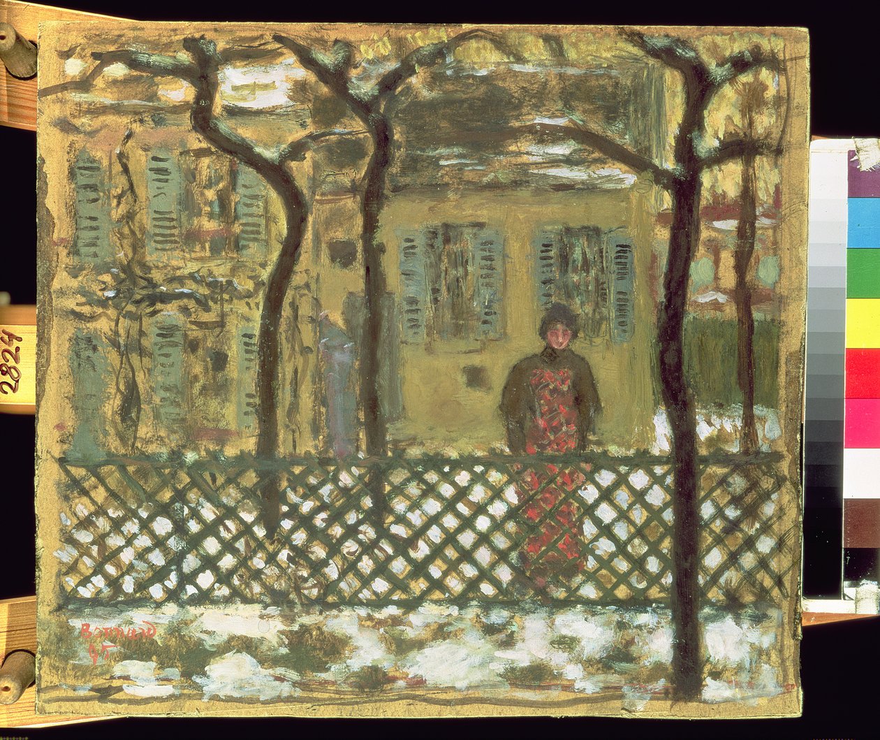 Ved gjerdet, 1895 av Pierre Bonnard