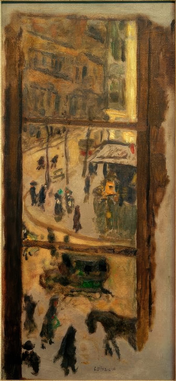 Gjennom vinduene av Pierre Bonnard