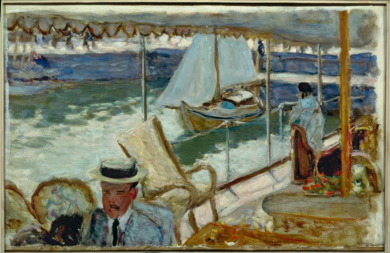 På en yacht av Pierre Bonnard
